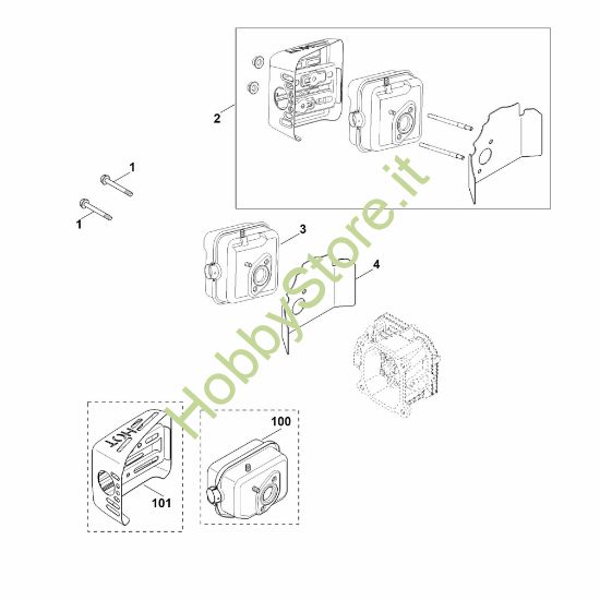 Picture of F - Scarico XT-800 (XT800-3086)